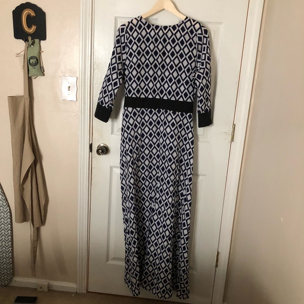 Diamond Printed Maxi Dress